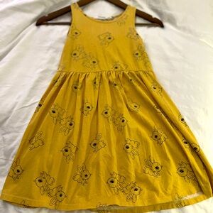 NWOT H&M Yellow Kids Dress with Bunny Print